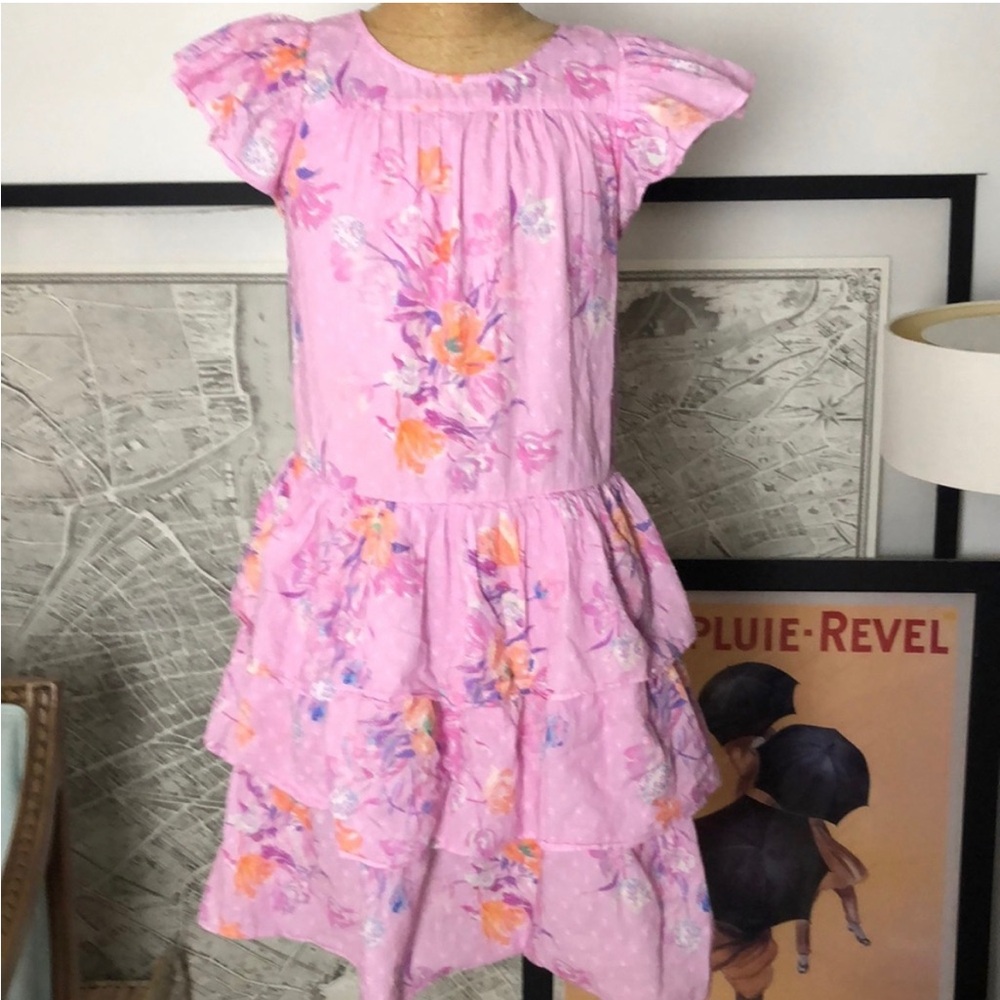 LoveShackFancy Pink Floral Kids Dress